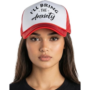 image:imageFunky Junque Womens Funny Trucker Hats  Adult Humor for Bachelorette Girls Trips Festivals amp Birthday GiftIll Bring the Anxiety  WhiteRed