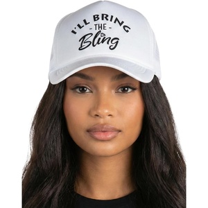 image:imageFunky Junque Womens Funny Trucker Hats  Adult Humor for Bachelorette Girls Trips Festivals amp Birthday GiftIll Bring the Bling  White