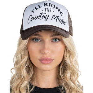 image:imageFunky Junque Womens Funny Trucker Hats  Adult Humor for Bachelorette Girls Trips Festivals amp Birthday GiftIll Bring the Country Music  WhiteBrown