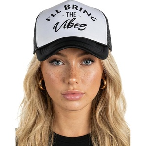 image:imageFunky Junque Womens Funny Trucker Hats  Adult Humor for Bachelorette Girls Trips Festivals amp Birthday GiftIll Bring the Vibes  WhiteBlack