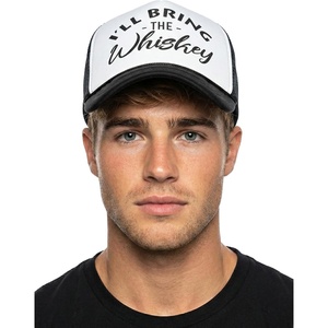 image:imageFunky Junque Womens Funny Trucker Hats  Adult Humor for Bachelorette Girls Trips Festivals amp Birthday GiftIll Bring the Whiskey  WhiteBlack