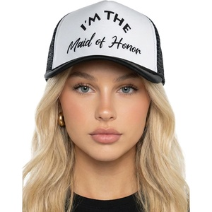 image:imageFunky Junque Womens Funny Trucker Hats  Adult Humor for Bachelorette Girls Trips Festivals amp Birthday GiftIm the Maid of Honor  WhiteBlack