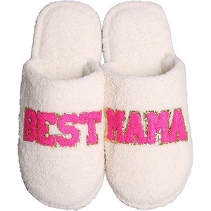 image:imageFunky Junque Womens Fuzzy House Slippers  Cozy Indoor Outdoor Fluffy Clog Christmas Slippers Soft Bedroom Shoes for WomenBest Mama
