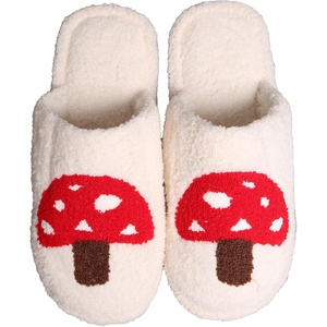 image:imageFunky Junque Womens Fuzzy House Slippers  Cozy Indoor Outdoor Fluffy Clog Christmas Slippers Soft Bedroom Shoes for WomenMushroom