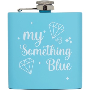 image:imageHidden Hip Flask  6 Pack 1 Bride White amp 5 Squad Black  Stainless steel hip flask with etched sayings for weddings bachelor parties bachelorette getaways amp celebrationsMy Something Blue Powder Blue