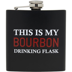 image:imageStainless Steel 6 Oz Hip Flask  Beast of Bourbon  Drinking flask with humorous inscription for weddings bachelor parties sporting events amp golf outingsThis is My  Bourbon BlackBrown