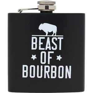 image:imageStainless Steel 6 Oz Hip Flask  Beast of Bourbon  Drinking flask with humorous inscription for weddings bachelor parties sporting events amp golf outingsBeast of Bourbon Black