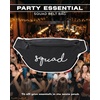 image:imageBachelorette Belt Bag Set  10 Pack 1 Bride amp 9 Squad  Waterproof fanny pack set with bride and bridesmaid designs for bachelorette parties beach trips bar nights amp brunchesSquad Black