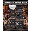 image:imageBachelorette Belt Bag Set  10 Pack 1 Bride amp 9 Squad  Waterproof fanny pack set with bride and bridesmaid designs for bachelorette parties beach trips bar nights amp brunches10 Pack 1 Bride White  9 Squad Black