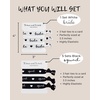 image:imageBachelorette Hair Ties  12 Pack 1 Bride amp 11 Squad  Stretch elastic hair ties with Bride and Bridesmaid lettering for bachelorette parties showers favors amp proposals6 Pack 1 Bride White  5 Squad Black