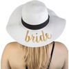 image:imageFunky Junque 8 Pack Bridal Sun Hats  1 Bride White 7 Bride Tribe