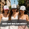 image:imageFunky Junque Adult Funny Trucker Hats Bachelorette Girls Trip  Breathable Mesh Panel 100 Polyester Adjustable Snapback Girls Weekend and Bach Party Adult Humor For Bride and Crew 5  Free Spirit Pack