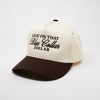 image:imageFunky Junque Adult Trucker Snapback Hat 2Tone Baseball Cap  5Panel Baseball Cap for Women and Men CottonPoly Blend Adjustable Fit Curved Brim Sun Protection for Golf Casual WearLivin on That Blue Collar Dollar  BrownBeige