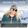 image:imageFunky Junque Aprs Ski Ear Warmer Headband  Cozy Winter Knit Headwrap for Women Running Skiing ColdWeather Head Wrap  Ivory Black LetteringIvory Black
