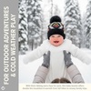 image:imageFunky Junque Baby Pom Pom Beanie  Soft Knit Infant Winter Hat for Baby Girls amp Boys Cozy Warm Newborn Beanie 012 MonthsAztec Pattern  Black