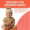 image:imageFunky Junque Baby Pom Pom Beanie  Soft Knit Infant Winter Hat for Baby Girls amp Boys Cozy Warm Newborn Beanie 012 MonthsBeige  Faux Fur Pom