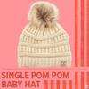 image:imageFunky Junque Baby Pom Pom Beanie  Soft Knit Infant Winter Hat for Baby Girls amp Boys Cozy Warm Newborn Beanie 012 MonthsBeige  Faux Fur Pom