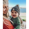 image:imageFunky Junque Baby Pom Pom Beanie  Soft Knit Infant Winter Hat for Baby Girls amp Boys Cozy Warm Newborn Beanie 012 MonthsBlack  Faux Fur Pom
