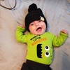 image:imageFunky Junque Baby Pom Pom Beanie  Soft Knit Infant Winter Hat for Baby Girls amp Boys Cozy Warm Newborn Beanie 012 MonthsBlack