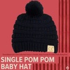 image:imageFunky Junque Baby Pom Pom Beanie  Soft Knit Infant Winter Hat for Baby Girls amp Boys Cozy Warm Newborn Beanie 012 MonthsBlack