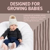 image:imageFunky Junque Baby Pom Pom Beanie  Soft Knit Infant Winter Hat for Baby Girls amp Boys Cozy Warm Newborn Beanie 012 MonthsConfetti Ivory  Faux Fur Pom