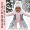image:imageFunky Junque Baby Pom Pom Beanie  Soft Knit Infant Winter Hat for Baby Girls amp Boys Cozy Warm Newborn Beanie 012 MonthsConfetti Ivory  Faux Fur Pom