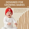 image:imageFunky Junque Baby Pom Pom Beanie  Soft Knit Infant Winter Hat for Baby Girls amp Boys Cozy Warm Newborn Beanie 012 MonthsDiagonal Basketweave Pattern  Red