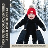 image:imageFunky Junque Baby Pom Pom Beanie  Soft Knit Infant Winter Hat for Baby Girls amp Boys Cozy Warm Newborn Beanie 012 MonthsDiagonal Basketweave Pattern  Red