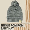 image:imageFunky Junque Baby Pom Pom Beanie  Soft Knit Infant Winter Hat for Baby Girls amp Boys Cozy Warm Newborn Beanie 012 MonthsHeather Grey