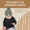image:imageFunky Junque Baby Pom Pom Beanie  Soft Knit Infant Winter Hat for Baby Girls amp Boys Cozy Warm Newborn Beanie 012 MonthsHeather Grey