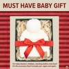 image:imageFunky Junque Baby Pom Pom Beanie  Soft Knit Infant Winter Hat for Baby Girls amp Boys Cozy Warm Newborn Beanie 012 MonthsIvory