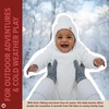 image:imageFunky Junque Baby Pom Pom Beanie  Soft Knit Infant Winter Hat for Baby Girls amp Boys Cozy Warm Newborn Beanie 012 MonthsIvory
