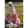image:imageFunky Junque Baby Pom Pom Beanie  Soft Knit Infant Winter Hat for Baby Girls amp Boys Cozy Warm Newborn Beanie 012 MonthsLavender  Faux Fur Pom