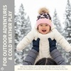 image:imageFunky Junque Baby Pom Pom Beanie  Soft Knit Infant Winter Hat for Baby Girls amp Boys Cozy Warm Newborn Beanie 012 MonthsLeopard  Baby Pink