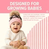 image:imageFunky Junque Baby Pom Pom Beanie  Soft Knit Infant Winter Hat for Baby Girls amp Boys Cozy Warm Newborn Beanie 012 MonthsLeopard  Baby Pink