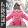 image:imageFunky Junque Baby Pom Pom Beanie  Soft Knit Infant Winter Hat for Baby Girls amp Boys Cozy Warm Newborn Beanie 012 MonthsLeopard  Heather Grey