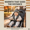 image:imageFunky Junque Baby Pom Pom Beanie  Soft Knit Infant Winter Hat for Baby Girls amp Boys Cozy Warm Newborn Beanie 012 MonthsLeopard  Heather Grey