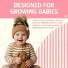 image:imageFunky Junque Baby Pom Pom Beanie  Soft Knit Infant Winter Hat for Baby Girls amp Boys Cozy Warm Newborn Beanie 012 MonthsLeopard  Latte