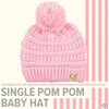 image:imageFunky Junque Baby Pom Pom Beanie  Soft Knit Infant Winter Hat for Baby Girls amp Boys Cozy Warm Newborn Beanie 012 MonthsPale Pink