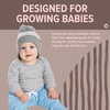 image:imageFunky Junque Baby Pom Pom Beanie  Soft Knit Infant Winter Hat for Baby Girls amp Boys Cozy Warm Newborn Beanie 012 MonthsStriped Earflap  GreyWhite