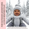 image:imageFunky Junque Baby Pom Pom Beanie  Soft Knit Infant Winter Hat for Baby Girls amp Boys Cozy Warm Newborn Beanie 012 MonthsStriped Earflap  GreyWhite