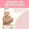 image:imageFunky Junque Baby Pom Pom Beanie  Soft Knit Infant Winter Hat for Baby Girls amp Boys Cozy Warm Newborn Beanie 012 MonthsStriped Earflap  IvoryMulticolor