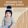 image:imageFunky Junque Baby Pom Pom Beanie  Soft Knit Infant Winter Hat for Baby Girls amp Boys Cozy Warm Newborn Beanie 012 MonthsStriped Earflap  NavyWhite
