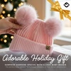 image:imageFunky Junque Baby Pom Pom Beanie Warm Winter Hat for Infants and Toddlers Chenille Double Pom Poms for Baby Girls amp BoysEarflap  Light Pink