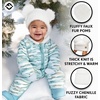 image:imageFunky Junque Baby Pom Pom Beanie Warm Winter Hat for Infants and Toddlers Chenille Double Pom Poms for Baby Girls amp BoysIvory