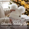 image:imageFunky Junque Baby Pom Pom Beanie Warm Winter Hat for Infants and Toddlers Chenille Double Pom Poms for Baby Girls amp BoysIvory