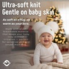 image:imageFunky Junque Baby Pom Pom Beanie Warm Winter Hat for Infants and Toddlers Chenille Double Pom Poms for Baby Girls amp BoysIvory