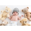 image:imageFunky Junque Baby Toddler amp Kids Beanie  Ultra Soft Stretchy Knit Winter Hat for Ages 010 Available in 3 SizesLight Grey