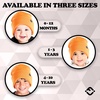 image:imageFunky Junque Baby Toddler amp Kids Beanie  Ultra Soft Stretchy Knit Winter Hat for Ages 010 Available in 3 SizesNeon Orange