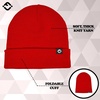 image:imageFunky Junque Baby Toddler amp Kids Beanie  Ultra Soft Stretchy Knit Winter Hat for Ages 010 Available in 3 SizesRed